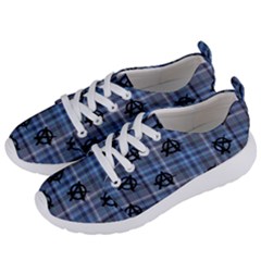 Blue  Plaid Anarchy Women s Lightweight Sports Shoes by snowwhitegirl