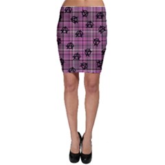 Pink  Plaid Anarchy Bodycon Skirt by snowwhitegirl