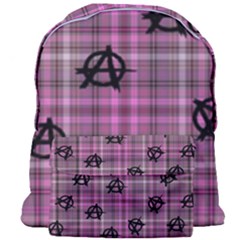 Pink  Plaid Anarchy Giant Full Print Backpack by snowwhitegirl