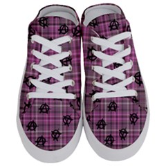 Pink  Plaid Anarchy Half Slippers