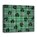 Green  Plaid Anarchy Deluxe Canvas 24  x 20   View1