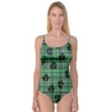 Green  Plaid Anarchy Camisole Leotard  View1