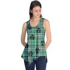 Green  Plaid Anarchy Sleeveless Tunic by snowwhitegirl