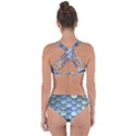 Blue Mermaid Scale Criss Cross Bikini Set View2