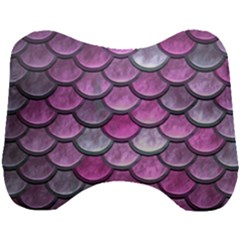 Pink Mermaid Scale Head Support Cushion