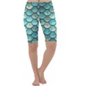 Aqua Mermaid Scale Cropped Leggings  View1