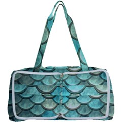 Aqua Mermaid Scale Multi Function Bag	