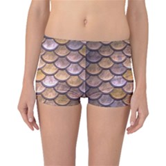 Copper Mermaid Scale Boyleg Bikini Bottoms