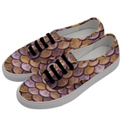 Copper Mermaid Scale Men s Classic Low Top Sneakers