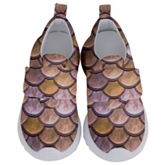 Copper Mermaid Scale Velcro Strap Shoes by snowwhitegirl