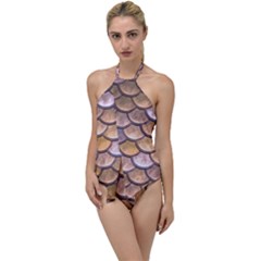 Copper Mermaid Scale Go with the Flow One Piece Swimsuit