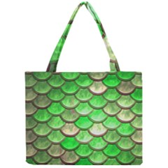 Green Mermaid Scale Mini Tote Bag by snowwhitegirl