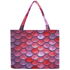 Red Mermaid Scale Mini Tote Bag by snowwhitegirl