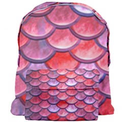 Red Mermaid Scale Giant Full Print Backpack