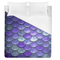 Blue Purple Mermaid Scale Duvet Cover (queen Size) by snowwhitegirl