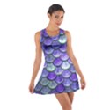 Blue Purple Mermaid Scale Cotton Racerback Dress View1