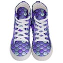 Blue Purple Mermaid Scale Men s Hi-Top Skate Sneakers View1