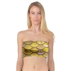 Yellow  Mermaid Scale Bandeau Top by snowwhitegirl