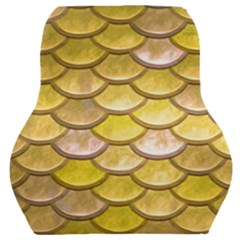 Yellow  Mermaid Scale Car Seat Back Cushion 