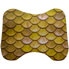 Yellow  Mermaid Scale Head Support Cushion