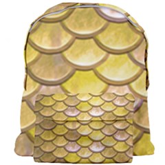 Yellow  Mermaid Scale Giant Full Print Backpack