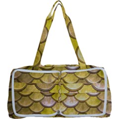 Yellow  Mermaid Scale Multi Function Bag	