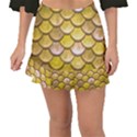 Yellow  Mermaid Scale Fishtail Mini Chiffon Skirt View1