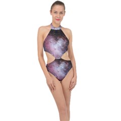 Nebula Halter Side Cut Swimsuit