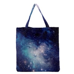 Nebula Blue Grocery Tote Bag by snowwhitegirl