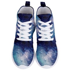 Nebula Blue Women s Lightweight High Top Sneakers by snowwhitegirl