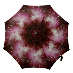 Nebula Red Hook Handle Umbrellas (large) by snowwhitegirl