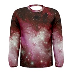 Nebula Red Men s Long Sleeve Tee by snowwhitegirl