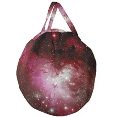 Nebula Red Giant Round Zipper Tote