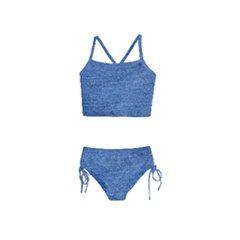 Blue Denim Girls  Tankini Swimsuit