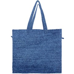 Blue Denim Canvas Travel Bag