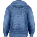 Blue Denim Kids Zipper Hoodie Without Drawstring View2