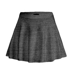 Black Denim Mini Flare Skirt by snowwhitegirl