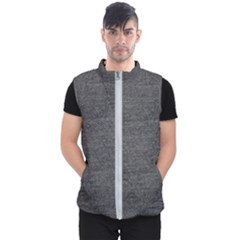 Black Denim Men s Puffer Vest by snowwhitegirl