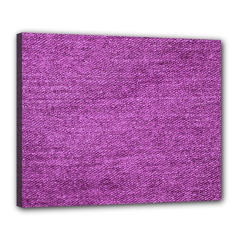 Purple Denim Canvas 20  X 16  by snowwhitegirl