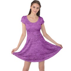 Purple Denim Cap Sleeve Dress by snowwhitegirl