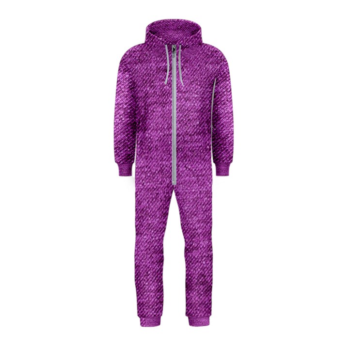 Purple Denim Hooded Jumpsuit (Kids)