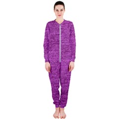 Purple Denim Onepiece Jumpsuit (ladies)  by snowwhitegirl