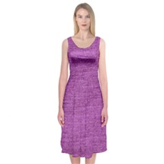 Purple Denim Midi Sleeveless Dress by snowwhitegirl