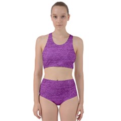 Purple Denim Racer Back Bikini Set by snowwhitegirl