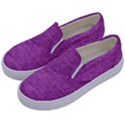 Purple Denim Kids  Canvas Slip Ons View2