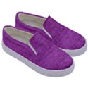 Purple Denim Kids  Canvas Slip Ons View3