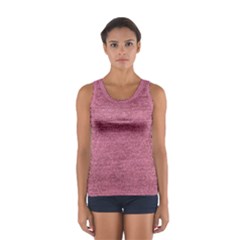 Pink  Denim Sport Tank Top  by snowwhitegirl