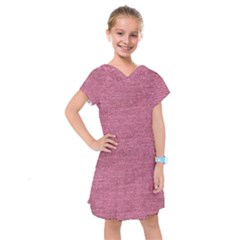 Pink  Denim Kids  Drop Waist Dress