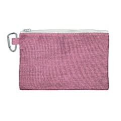 Pink  Denim Canvas Cosmetic Bag (large)