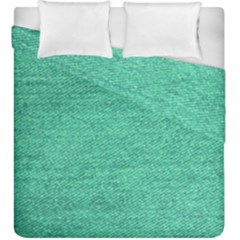 Green Denim Duvet Cover Double Side (king Size) by snowwhitegirl